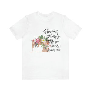 Sewing Proverbs 31:13 TShirt