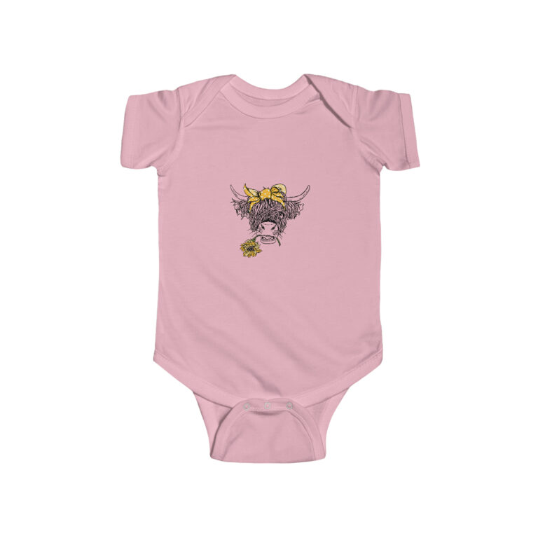 Longhorn Cow  Infant Fine Jersey Bodysuit