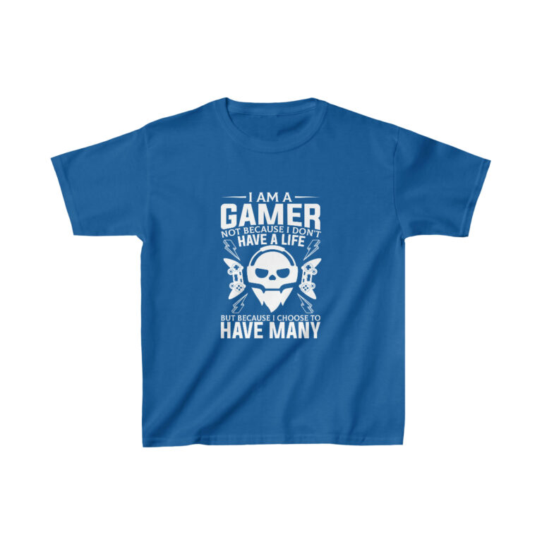 I Am a Gamer Many Lives Kids T Shirt