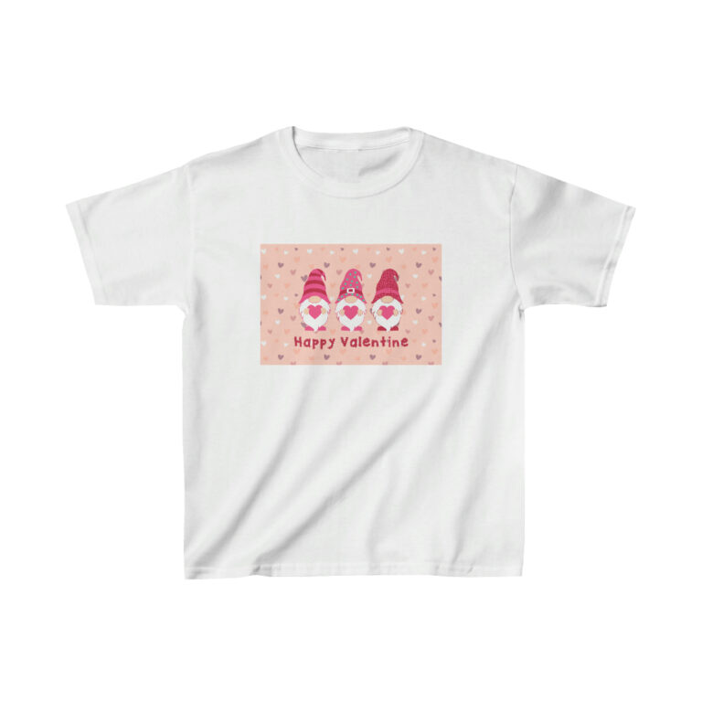 Gnome Valentine Kids Cotton™ T Shirt