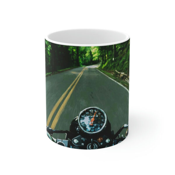 Motorbike Road Ceramic Mug