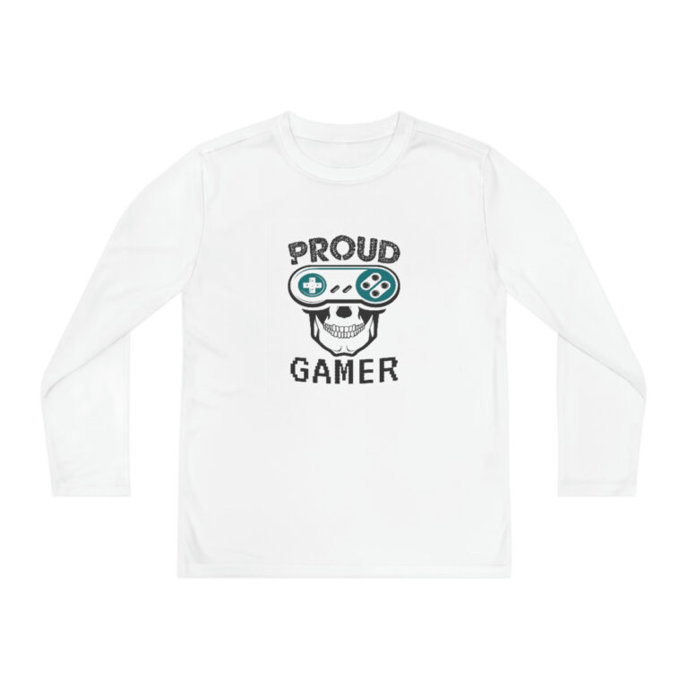 Proud Gamer Youth Long Sleeve Moisture-Wicking Competitor T Shirt