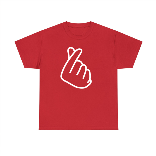 Korean FInger Heart Shirt Red