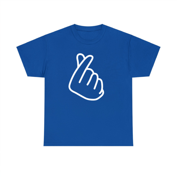 Korean FInger Heart Shirt Royal