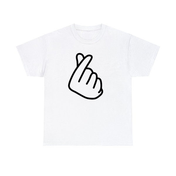 Korean FInger Heart Shirt White