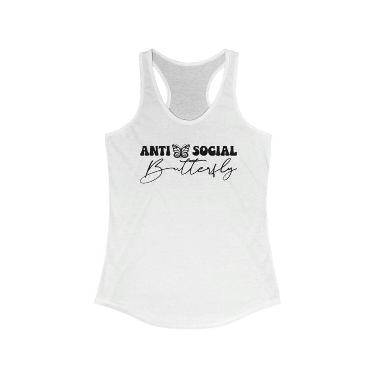 AntiSocial Butterfly Racerback Tank