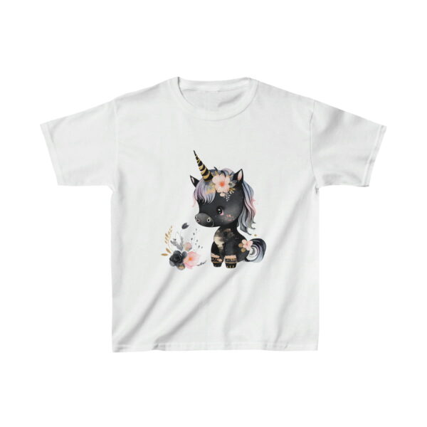 Black Unicorn Kids Shirt