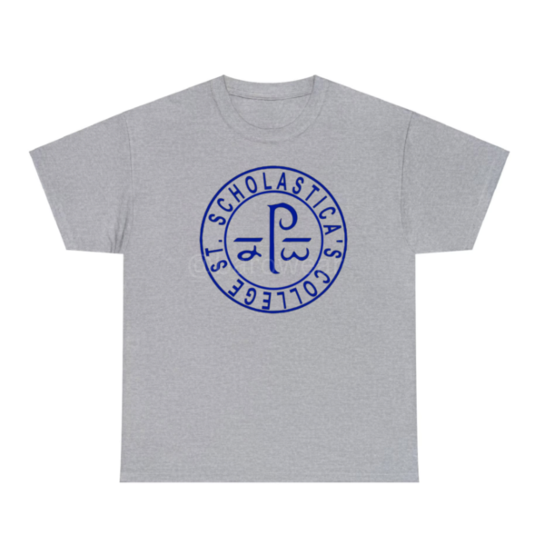 St Scholastica Logo Shirt Sport Grey