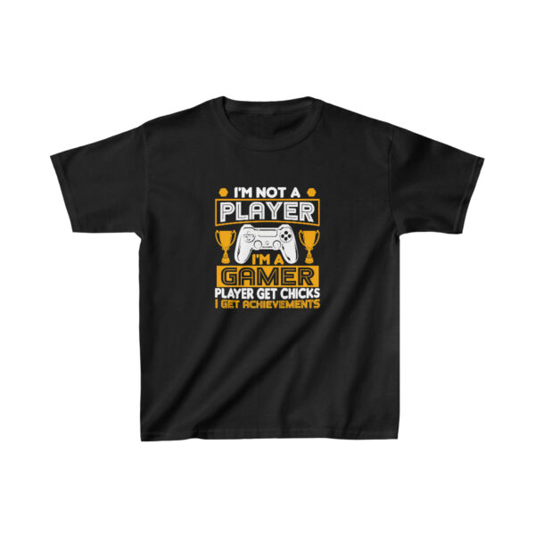 I Am Not a Player I'm a Gamer Kids TShirt