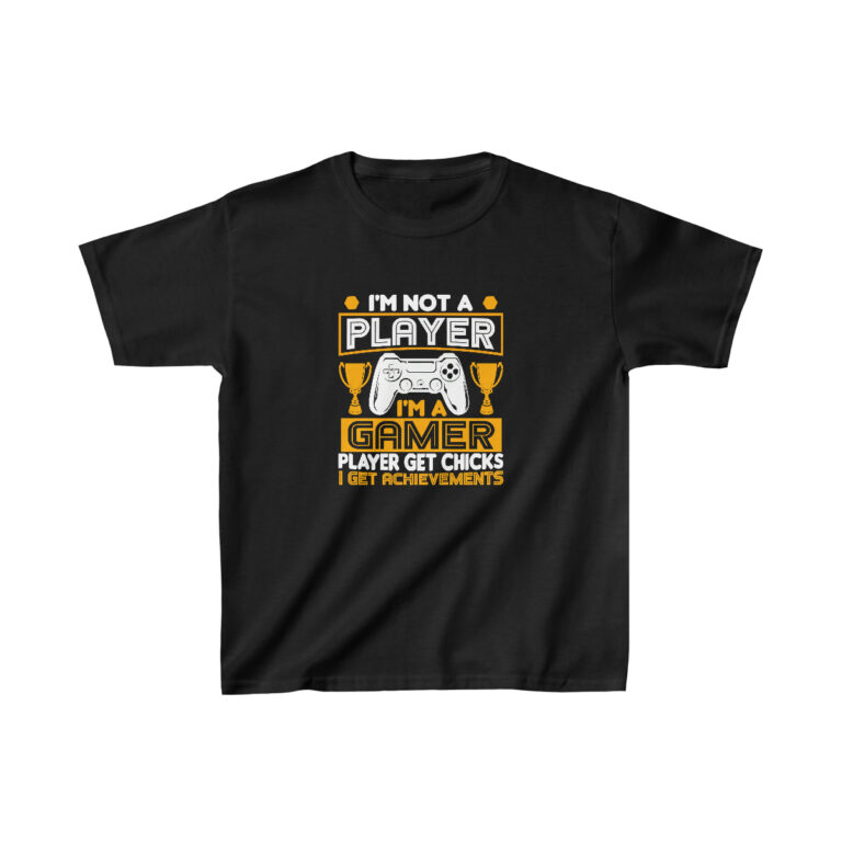 I Am Not a Player I’m a Gamer Kids TShirt