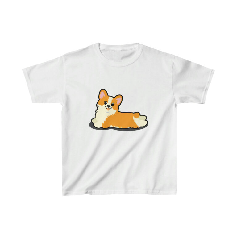 Cartoon Corgi Kids T Shirt