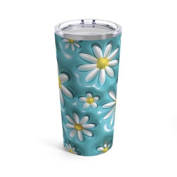 3D Daisy Puff Tumbler