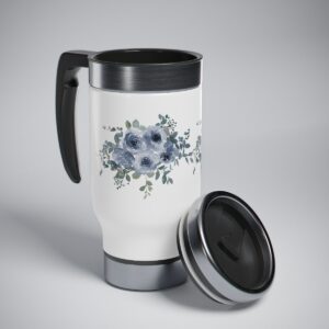 Blue Bouquet Travel Mug