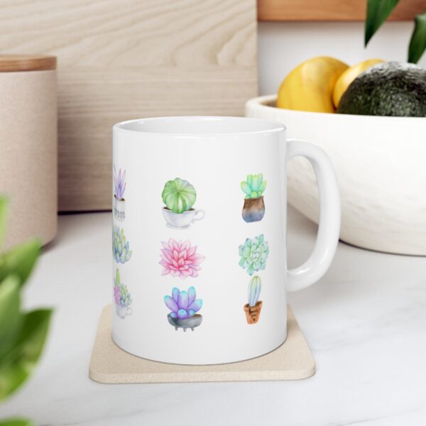 Succulents Ceramic Mug 11oz