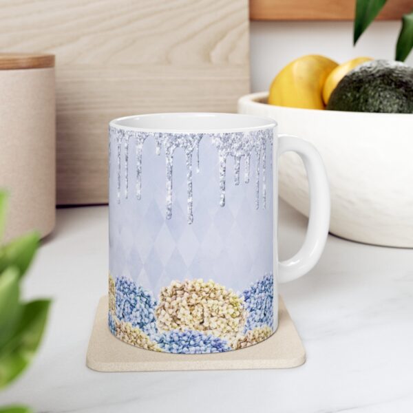 Blue Watercolor Flowers Mug