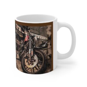 Realistic Motorbike Ceramic Mug