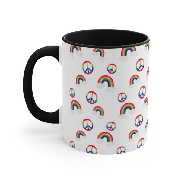 Pride Rainbow Accent Mug