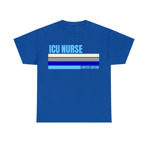 Retro Blue ICU Nurse R Blue Shirt