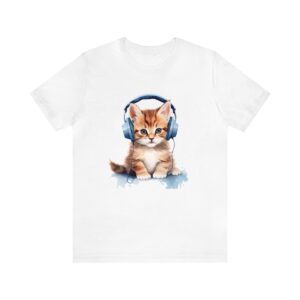 Cat with Headphones Shirt