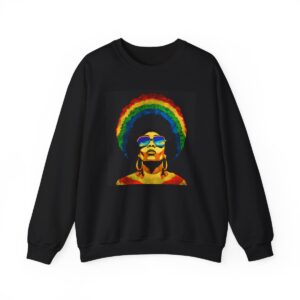 Black Afro Crewneck Sweatshirt