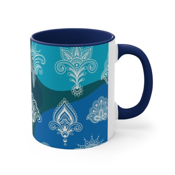 Blue Boho Accent Mug