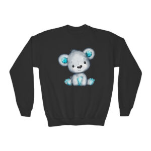 Turquoise Bear Youth Sweatshirt