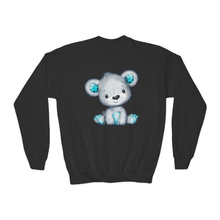 Turquoise Bear Youth Sweatshirt