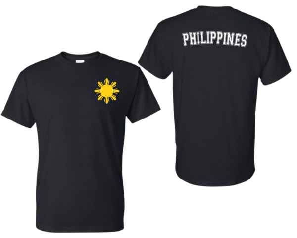 Philippine Star Flag Two Sided Black