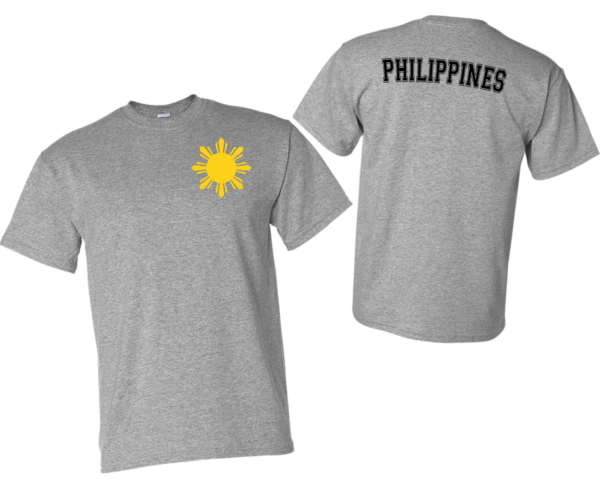 Philippine Star Flag Two Sided Sport Grey